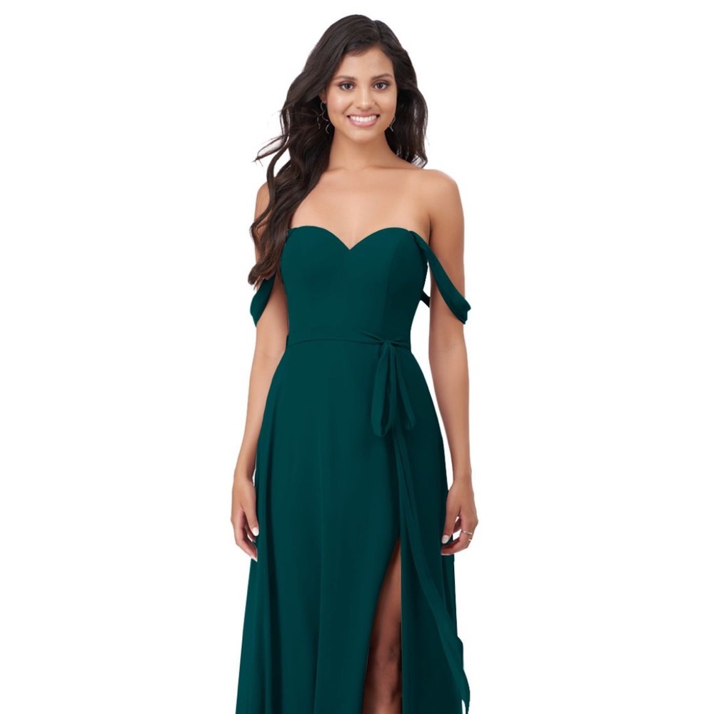 Azazie Aaron Bridesmaid Dress in Pine